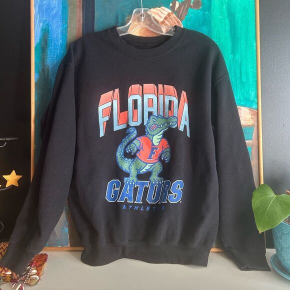 Florida Gators Black Crewneck Sweater Vintage Small - Picture 1 of 16